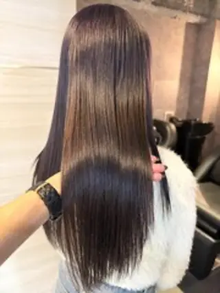 ロング カラー 💜eluあやね💜 🫧カラー・縮毛矯正のヘアスタイル