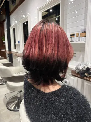 ミディアム カラー ハラユウタ 千歳船橋駅のヘアスタイル