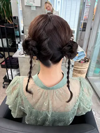 ヘアアレンジ 速水 ゆきののヘアスタイル