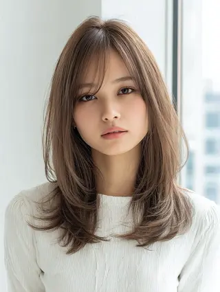 セミロング パーマ 髪のお悩み解決✨️ 美髪縮毛🍒リオ🍒のヘアスタイル