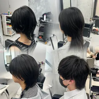 ミディアム メンズ 地雷系💗ハイトーン 🎀ゆうせいのヘアスタイル