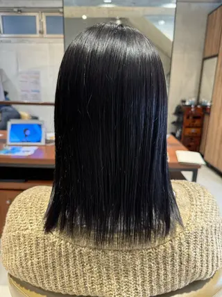 カラー 艶カラー 梨菜💜のヘアスタイル