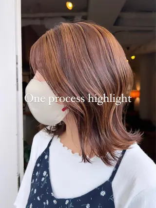 ショート カラー ヘアアレンジ RINKA.まつパ/ LED可/マツエクのマツエク・マツパデザイン