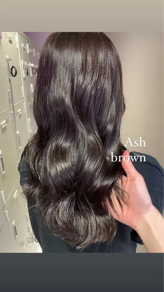 セミロング カラー パーマ ヘアアレンジ メンズ キッズ ネイル マツエク・マツパ KANAMI 🌏のヘアスタイル