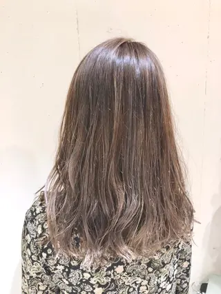 セミロング カラー パーマ ヘアアレンジ 【ツヤ髪美容師】 ツダケイスケのヘアスタイル