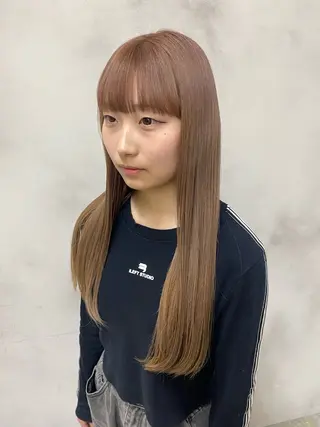 ロング カラー なおちまる/酒井菜緒 ダブルカラー/長野市のヘアスタイル