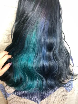 セミロング カラー ️韓国ヘア/レイヤー カット❤️Yūkaのヘアスタイル