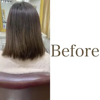 セミロング カラー ヘアアレンジ FAAM Tsuneのヘアスタイル
