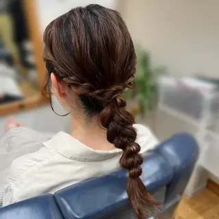 セミロング 齋藤 汐音のヘアスタイル