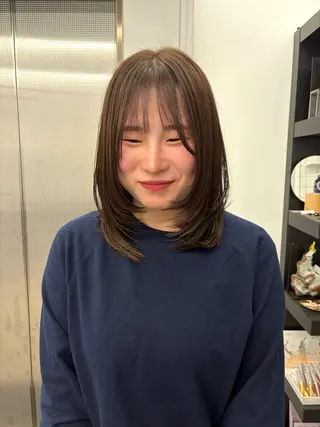 ミディアム Nico☺︎🎀YU ボブ/カットのヘアスタイル