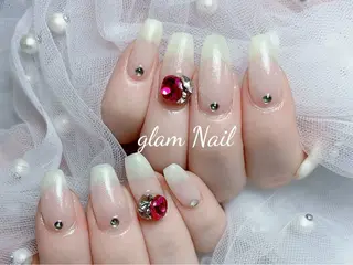 ネイル エツメ💅 長さ出し🎀デザインのネイルデザイン