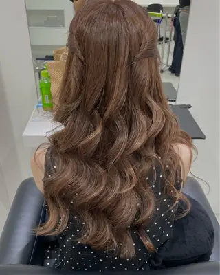 ロング ヘアアレンジ ブリーチなしダブルカ ラー/経堂/サナ🌱のヘアスタイル