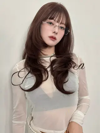 ロング カラー ヘアアレンジ 大宮‎縮毛矯正🩵 レイヤー　佐藤和のヘアスタイル