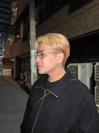 ショート カラー メンズ 鈴木 静のヘアスタイル