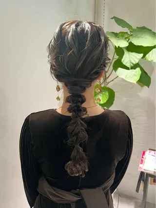 セミロング カラー ヘアアレンジ 「sumi」 AMIのヘアスタイル