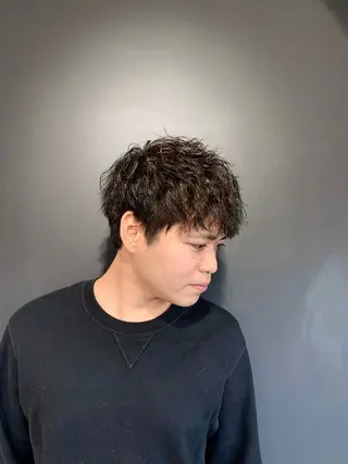 ショート カラー パーマ メンズ 2ndHOUSE 松本晃佳のヘアスタイル
