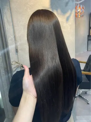 ロング lena🎀 透明感カラー/韓国風のヘアスタイル