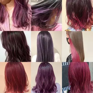 ミディアム カラー 髪質改善カラー韓国風 レイヤーtudaのヘアスタイル