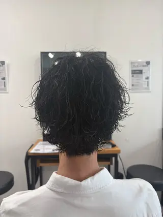 パーマ メンズ 海外風パーマ カラー特化園田　楓莉のヘアスタイル