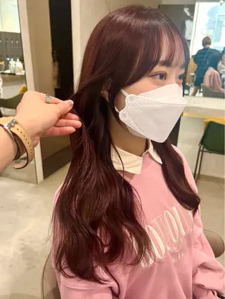 ロング カラー パーマ ヘアアレンジ メンズ キッズ 🪞ボブ特化/顔 まわり🧸mai🎀のヘアスタイル