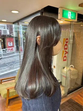 セミロング カラー 矢野 晃平のヘアスタイル