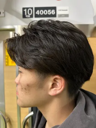 パーマ メンズ 市川メンズパーマ/ 透明感カラーKaiのヘアスタイル