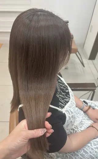 ミディアム カラー 頭皮×髪質改善 透明感カラー💎中村のヘアスタイル