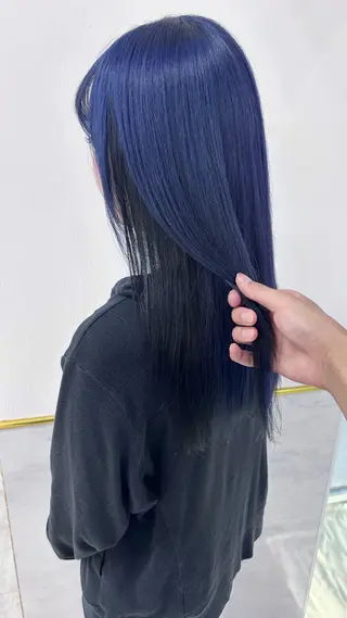 ロング カラー レイン🌏🌱 似合わせ/ハイトーンのヘアスタイル