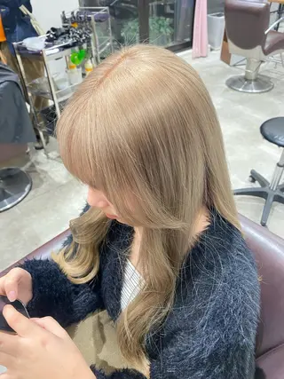 ロング ブリーチ無しダブル カラー / LINAのヘアスタイル