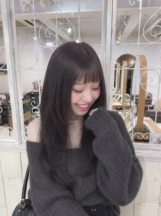 ロング カラー ワンカラーモデル募集 中🎀🩵のあのヘアスタイル
