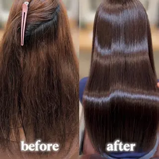 ロング 髪質改善🫧艶カラー 🤍縮毛矯正✨しゅりのヘアスタイル