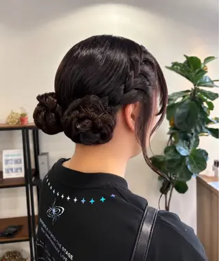 ヘアアレンジ ツヤカラー/アレンジ /湘南/ハナメ‎🤍のヘアスタイル