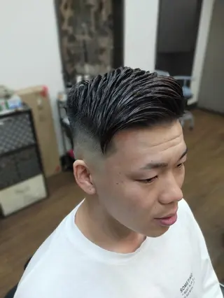 ショート メンズ 男を磨く Barber オオキのヘアスタイル