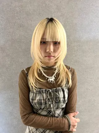 セミロング ウルフ/レイヤー /suzuhaのヘアスタイル