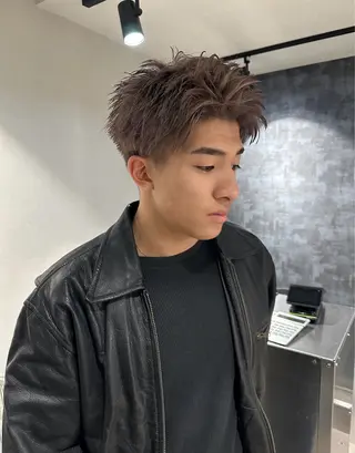 ショート 💈原宿指名No.1 センターパート💈のヘアスタイル