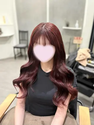 ロング カラー nijika/ 艶カラー🫧のヘアスタイル