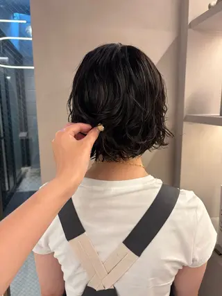 ショート パーマ 艶カラー/髪質改善 kyoka🫧のヘアスタイル