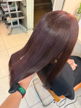 ロング カラー 横浜/パーマ、暖色 カラー/ヒトミのヘアスタイル