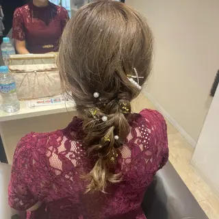 セミロング ヘアアレンジ MATISSE藤崎 渕上 ジュビアイのヘアスタイル