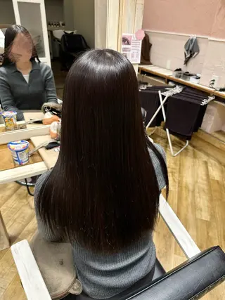 カラー 東浦　髪質改善カラー 透明感カラーのヘアスタイル