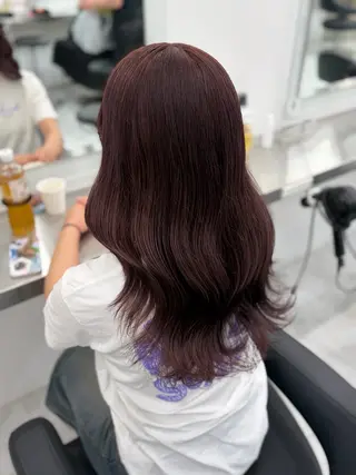 カラー girlな暖色ヘア 🪽🫧ハルナ🎀のヘアスタイル