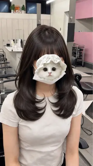 セミロング 🎀 レイヤーカット カラー / 錦糸町のヘアスタイル
