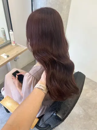 ロング カラー otoha✳︎ くすみ艶カラーのヘアスタイル