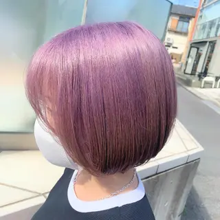 ショート カラー 赤みゼロ/透明感 カラー🌿KANTAのヘアスタイル