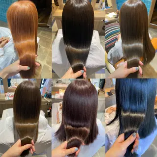 カラー 🩵盛れる顔周り/ 艶カラーemi🩵のヘアスタイル