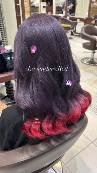ミディアム ブロンド/ピンク/ IBUKI🍒のヘアスタイル