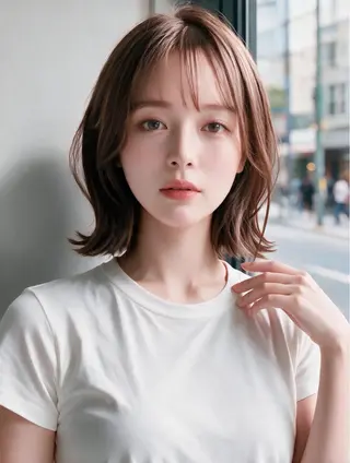 ミディアム MATSU DAのヘアスタイル