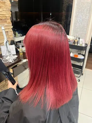 カラー 盛れる顔周り✨韓国式 レイヤーkanatoのヘアスタイル