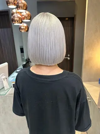 ミディアム カラー メンズ 天神暖色カラー レイヤー・髪質改善のヘアスタイル