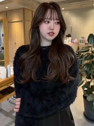 ロング ヘアアレンジ リピート率No1透明 感カラー/HANAのヘアスタイル